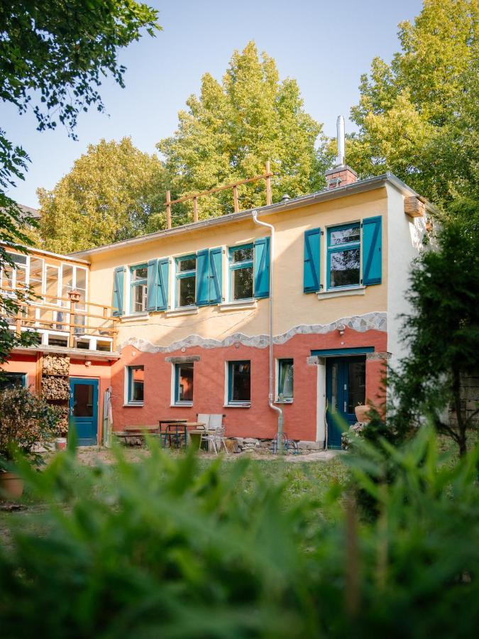 The Upholstery Tinyhouse Deluxe Eco Chalet Kreativ Citynah Chemnitz  Exteriér fotografie